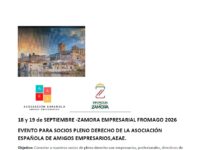 Asociación Española Amigos Empresarios Invitación Zamora 18.09.