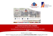 EUROPEAN BUSINESS DRINK Madrid 15 septiembre 19.00-21.00